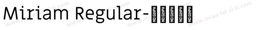 Miriam Regular字体转换